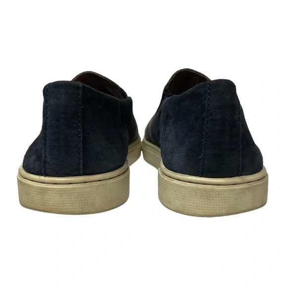 Frye ‘Gemma’ Suede Cap Toe Slip On Loafers in Charcoal Gray & Navy Blue Size 7.5 - Picture 6 of 11
